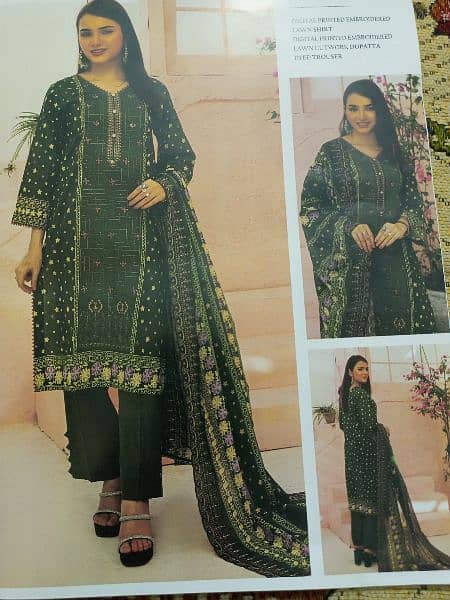 lawn stitched and un stitched branded suit 16