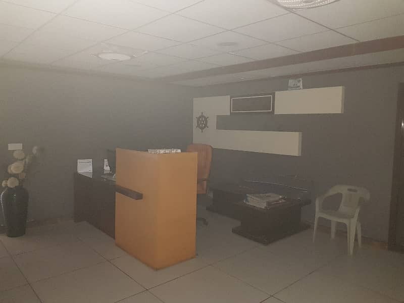 Fully Furnished Office For Rent At Sindhi Muslim Block A Main Shahra E Faisal Karachi 18