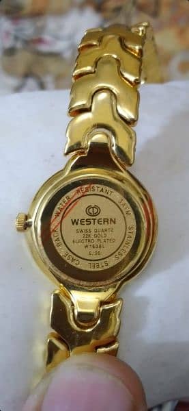 Western 22Karit Gold Plated Watch~ Imported Watch for Women 3