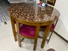 Round 4 seat Dinning Table