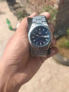 Seiko 5 original blue dial watch 0