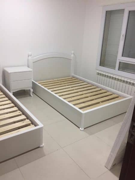 Baby Bed with Side table, Single Bed, Customized design, size & color. 1