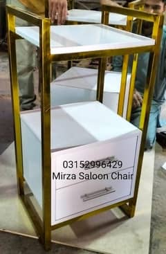 Wooden trolly / Barber chair/Cutting chair/Massage bed/ Shampoo unit 0