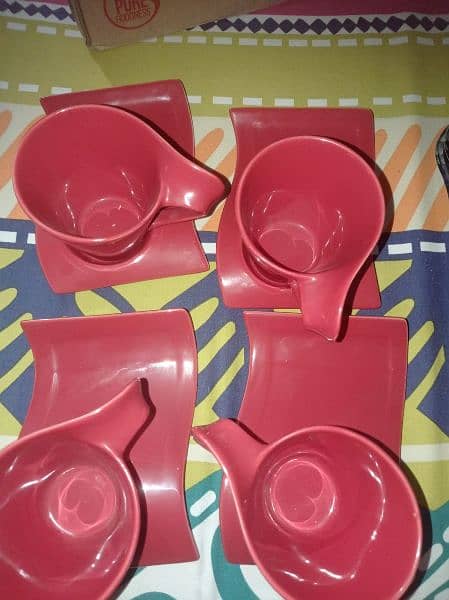 tea set of 4 cups 1