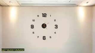 Numbers wall clock decoration with accessories 0