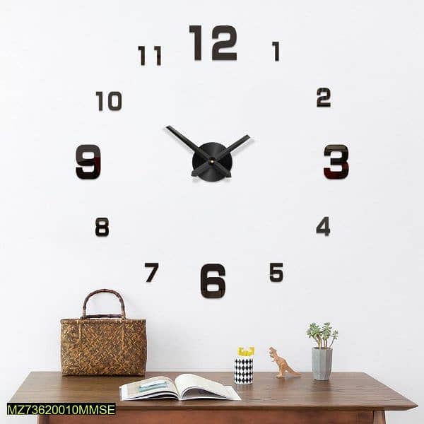 Numbers wall clock decoration with accessories 1