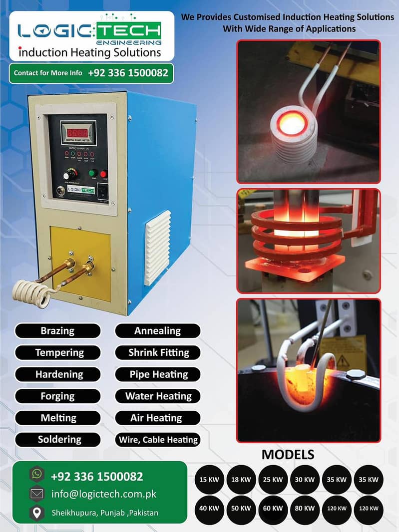 INDUCTION HEATER FOR INDUSTERIAL USE BY LOGIC TECH ENGINEERING 1