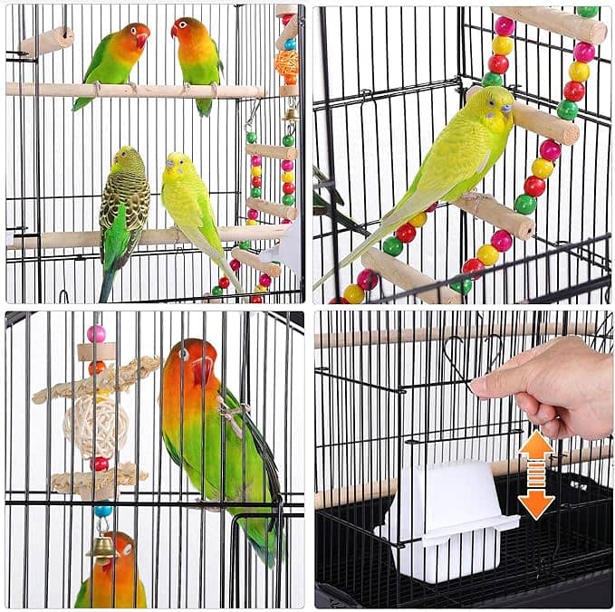 Parrot Bird Cage Roof Top Large Flight 6