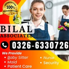 MAID BABY SITTER GUARD ALL DOMESTIC STAFF AVAILABLE COOK/HELPER