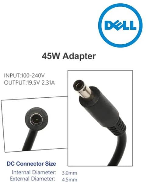 Dell Laptop Charger with Power Cord for Inspiron 15 1