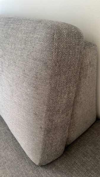 L Shaped Grey Minamilist Sofa in Mint Condition 2
