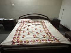 Solid Sheesham Wood Bed Set for Sale