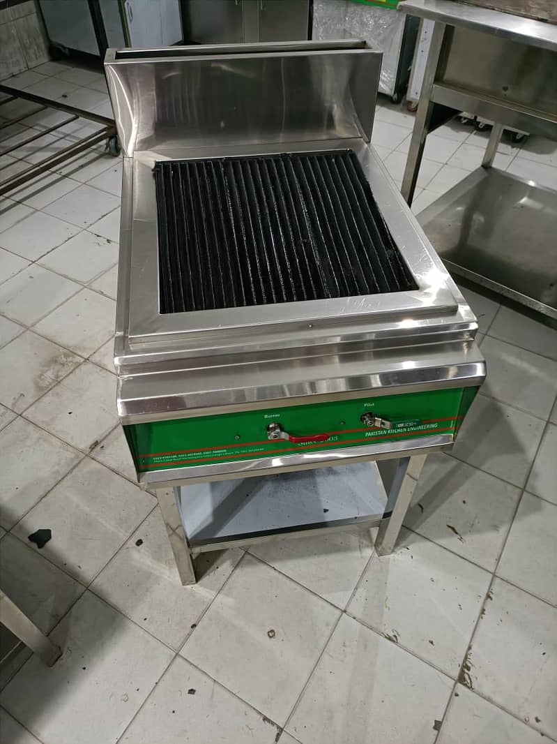 pizza oven seven star, bar bq counter, fryers, char coal grill 2