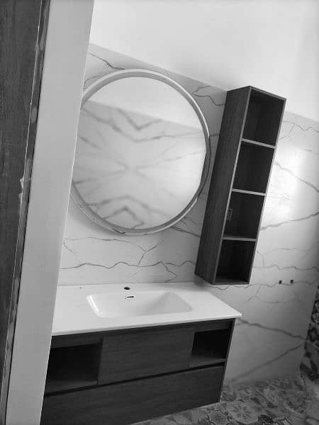 Marble Texture/ Bathroom Vanities/ PVC ceramic basin/ 6
