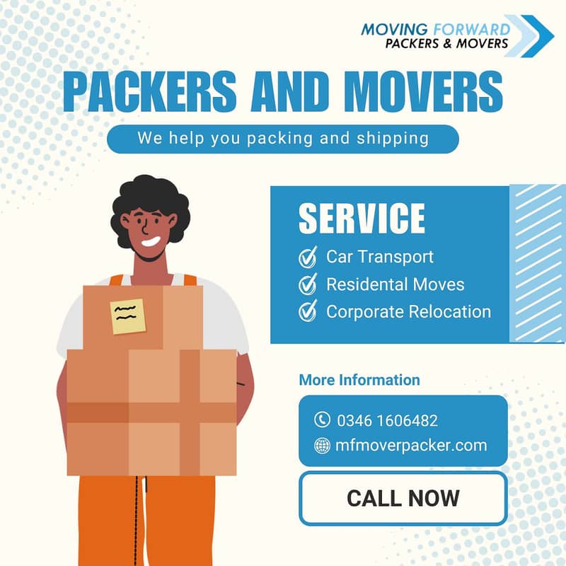 Packers and Movers - Home Shifting - Car Carrier - Cargo - Courier 1