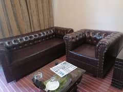 Leather sofa set/Chesterfield Sofa/5 seater sofa/sofa set