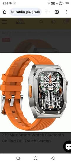 Z79 Max Smart Watch Bluetooth Calling Full Touch Screen
 12