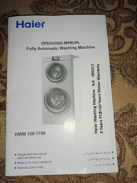 haier washing machine 8
