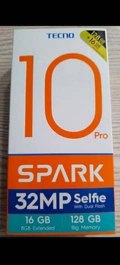 tecno spark 10 pro 10/10 complete Saman 8/128