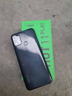infinix hot 11 play 4 64 with box lush condition exchange possible