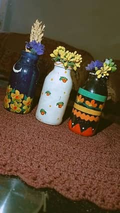 Hand painted bottles 0