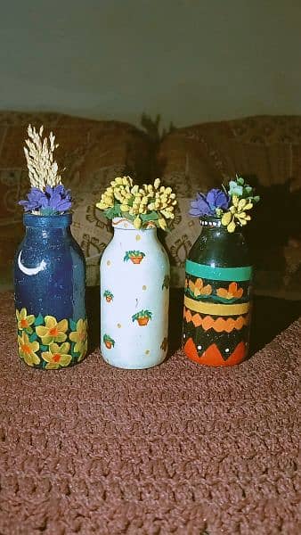 Hand painted bottles 1