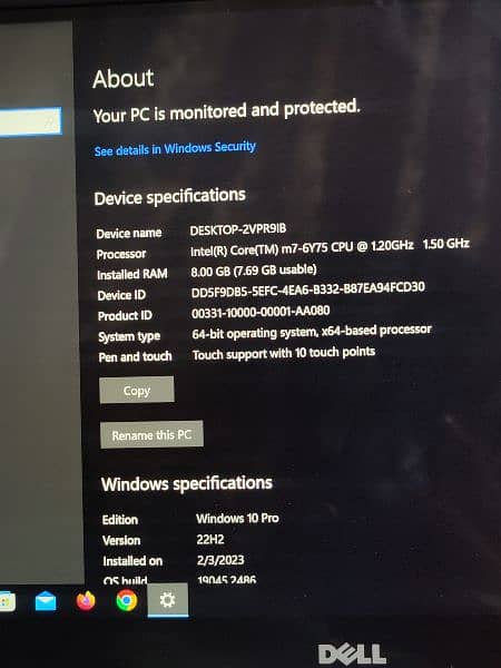 Dell latitude 7370 core M7 gen 6 touch screen laptop 7