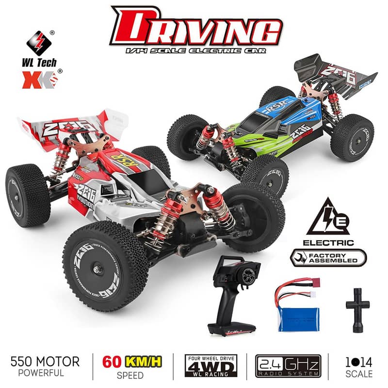WLtoys 144001 Racing RC Cars,1:14 Scale With 1 Battery 3