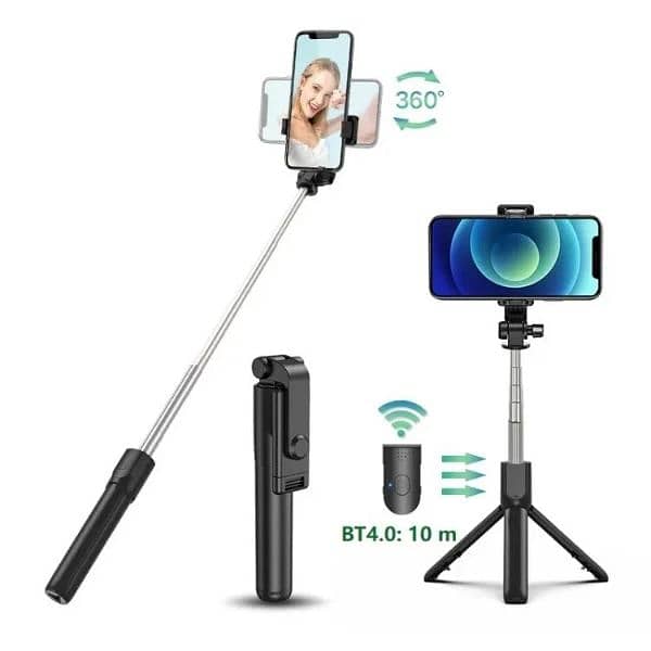 3 IN 1 SELFIE STICK - BLUETOOTH SHUTTER with FREE HOME DELIVERY 1