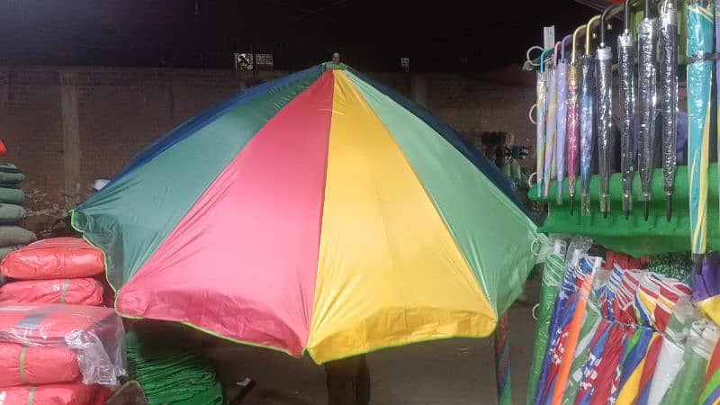 Umbrellas/Plastic Korean trpal/Green net jali/Foji tarpal/rain coats 9