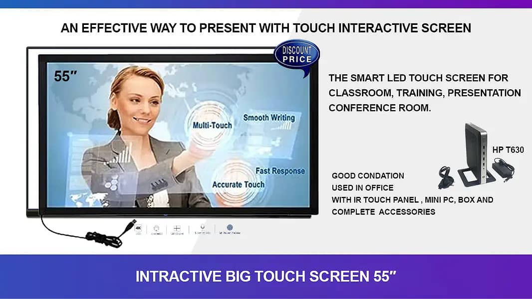 Smart LED TV Touch Screen For School 1