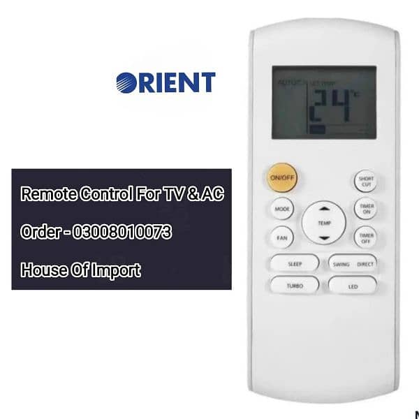 Orient Pel Haier Enviro gree ac dc inverter remote control 03008010073 0
