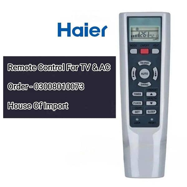 Orient Pel Haier Enviro gree ac dc inverter remote control 03008010073 5