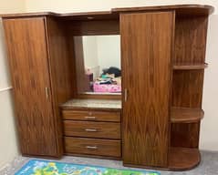New wardrobe with dressing and book shelves with locker drawers 0