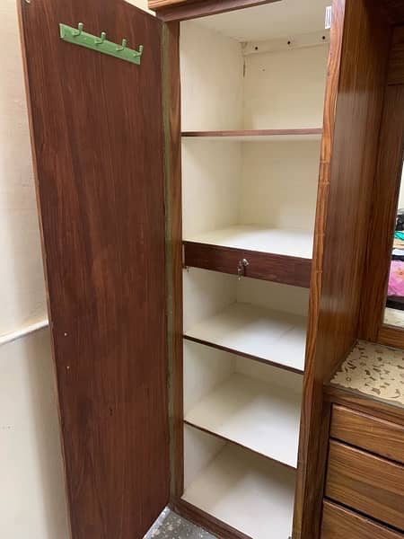 New wardrobe with dressing and book shelves with locker drawers 3