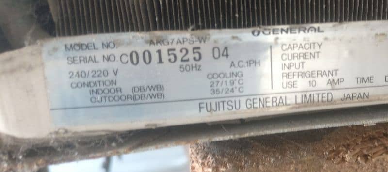 window ac 0.75 ton(220v) . made in Japan 3