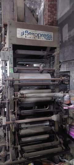 Flexo Press (MAF)Italy 4 Color Printing machine forsale alongwith moun 0