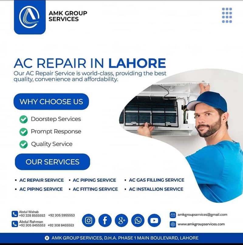 AC Installation, AC Service, AC Repair. Split AC Repair Service 15