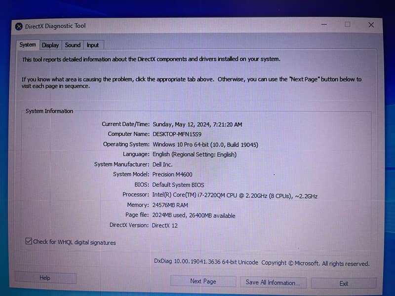 Dell Precision M4600 (02 GB WorkStation)  (0322-8832611) 9