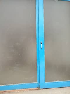Wooden sliding Glass door (Almost New Condition) 0