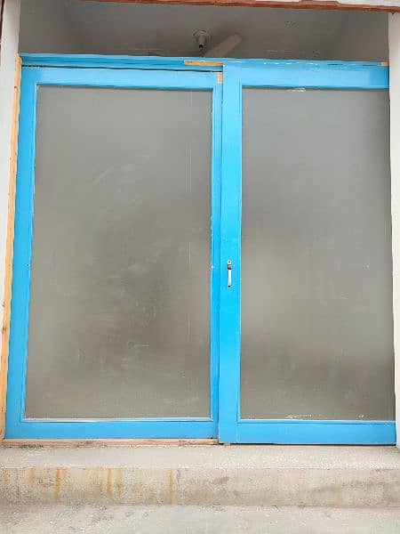 Wooden sliding Glass door (Almost New Condition) 1