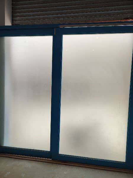 Wooden sliding Glass door (Almost New Condition) 3