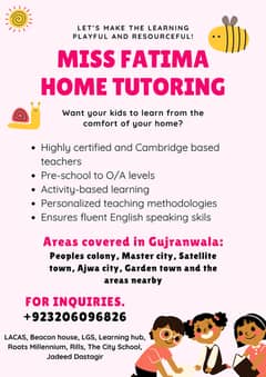 Best home based Cambridge tutor