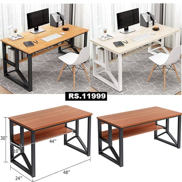 Modern Desktop Computer Desk Gaming PC Laptop Desk Work Office Table 4