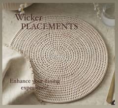 wicker placemats 0