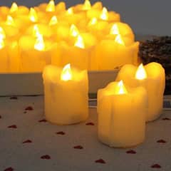 LED candles pack of 24pcs with cells.