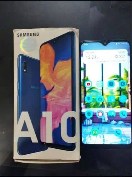 contact/03102754084 Samsung A10 2:32 10/10 condition box and charger 5