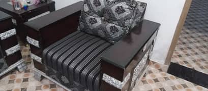 Designer black & grey 6 seater sofa for sale