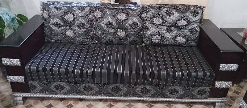 Designer black & grey 6 seater sofa for sale 1