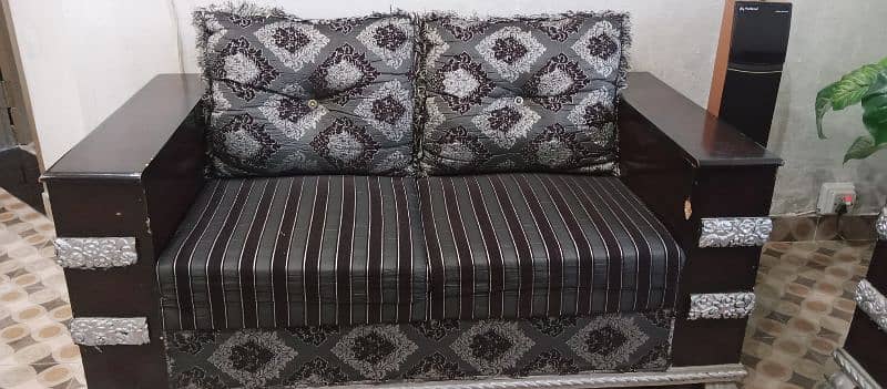 Designer black & grey 6 seater sofa for sale 2